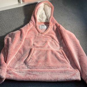 Pink fluffy hoodie